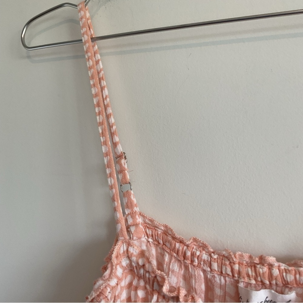 Kiwi and Punch Size M Beach Summer Dress Peachy Color Shirt Dress. Sleeveless - Picture 4 of 8